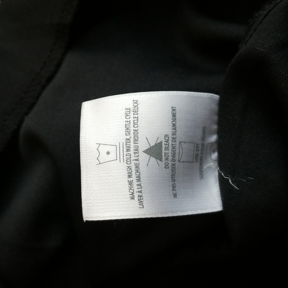 (S) Denver Hayes Geometric Design Ruffle Shoulder Tie Waist Sherr Overlay Top - Picture 6 of 7